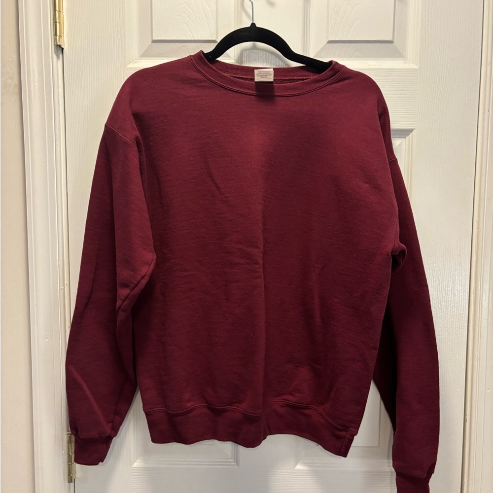 Hanes Men's Maroon Crewneck Sweater
